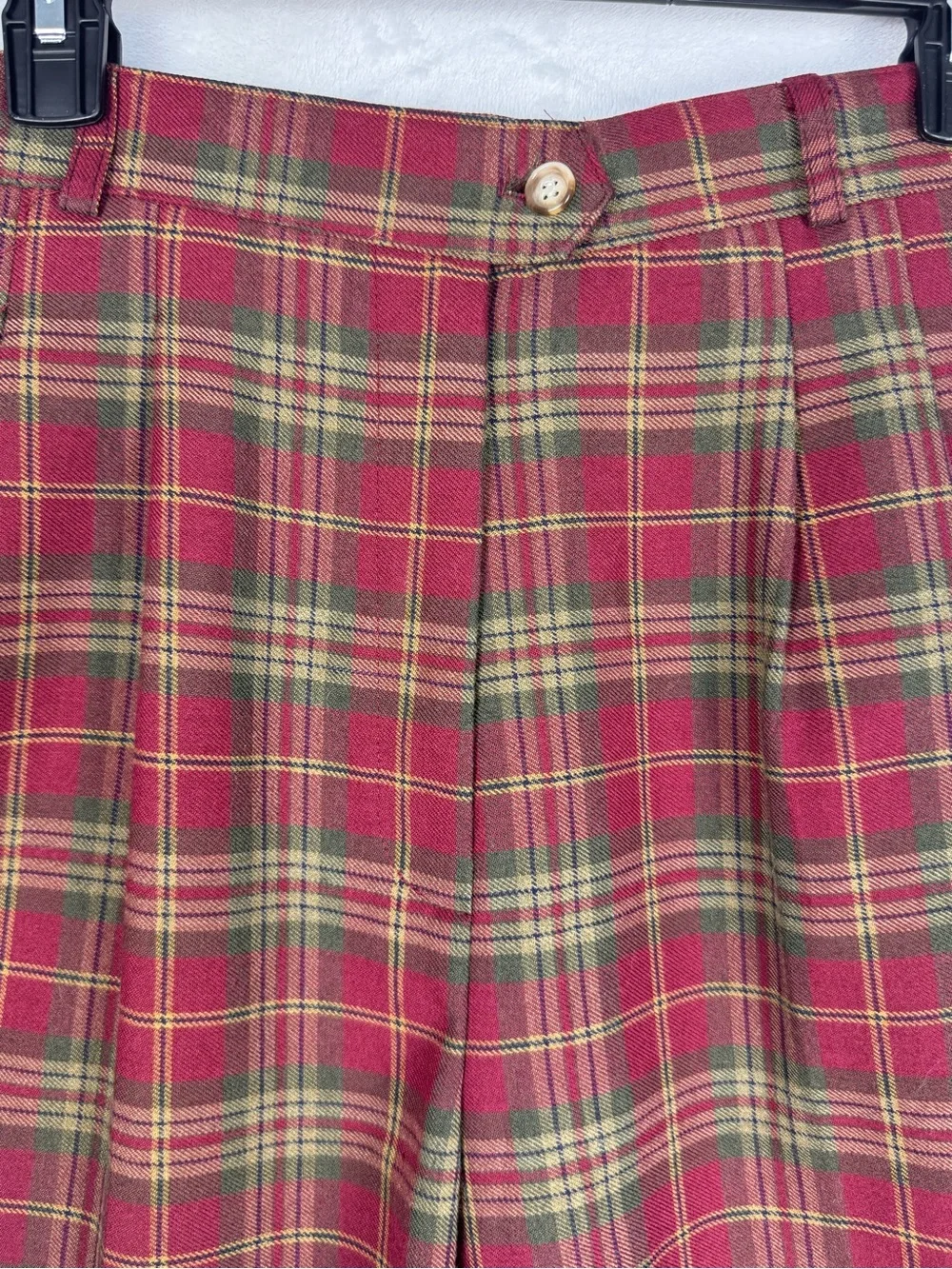 Vintage 90s Counterparts Plaid Vest & Shorts 2 Piece Set S 10
